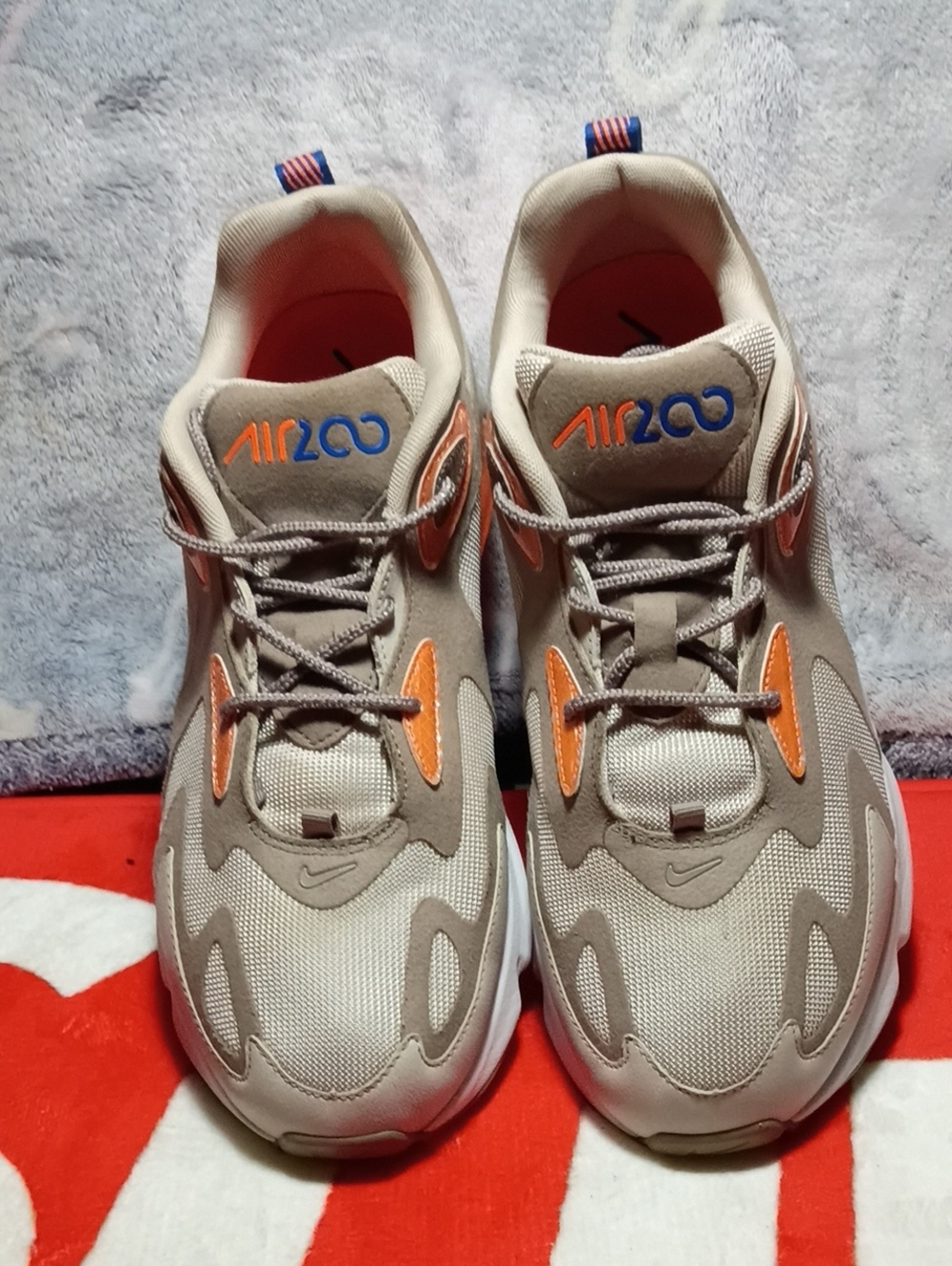 Nike Air Max 200 Winter Sepia Stone Orange Blue Men's Size 11 BV5485-200. VNDS